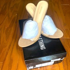 Prettylittlething clear heels